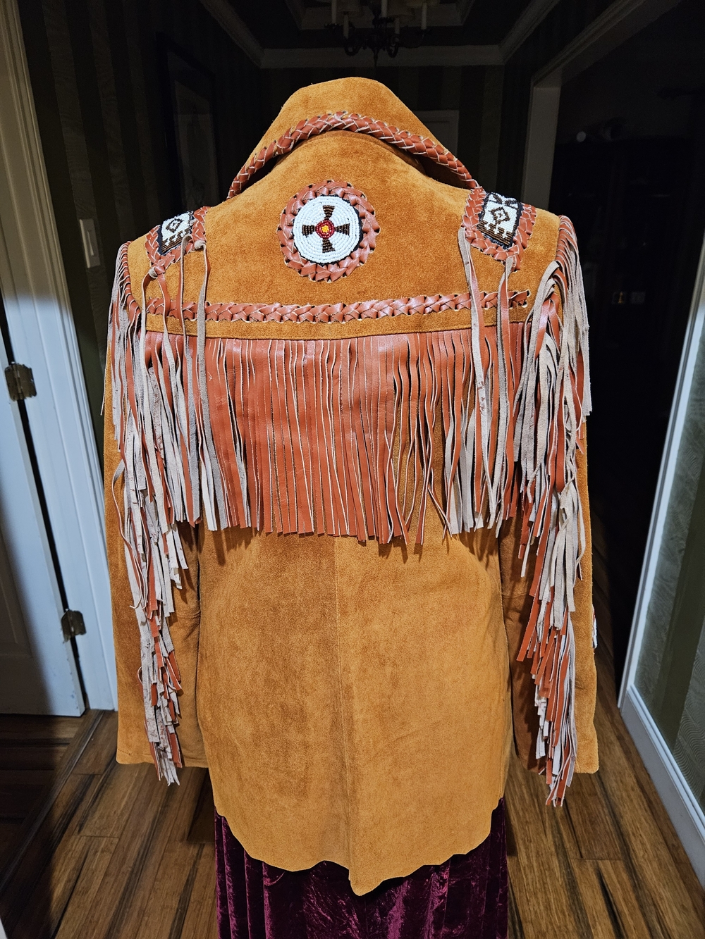 Fringe Suede Western Jacket - Rust Brown - Picture 5 of 5